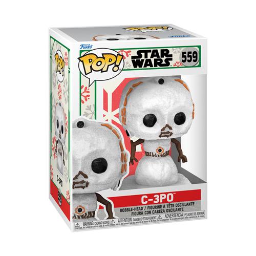 STAR WARS: HOLIDAY - POP FUNKO VINYL FIGURE 559 C-3PO SNOWMAN 9CM