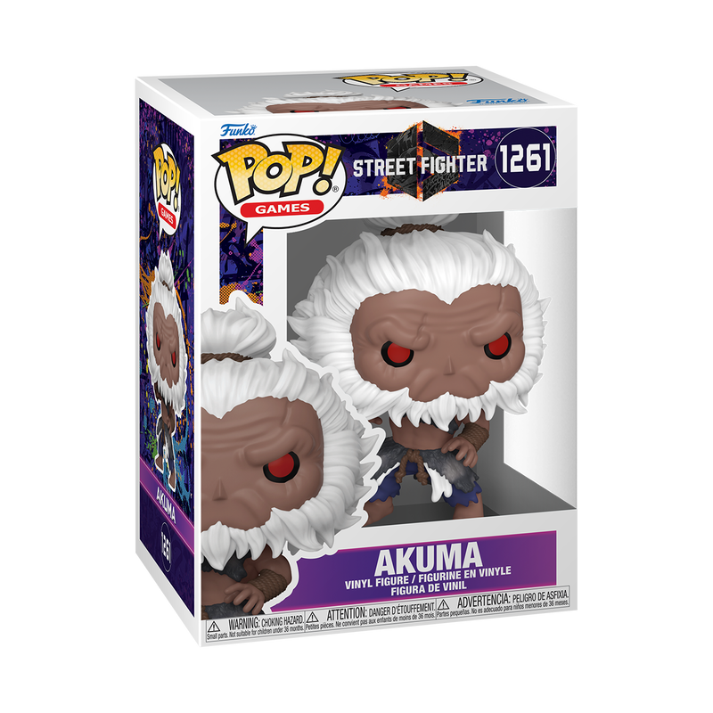 STREET FIGHTER 6 - POP FUNKO VINYL FIGURE 1261 AKUMA (ASSORTMENT 6PZ) 9CM