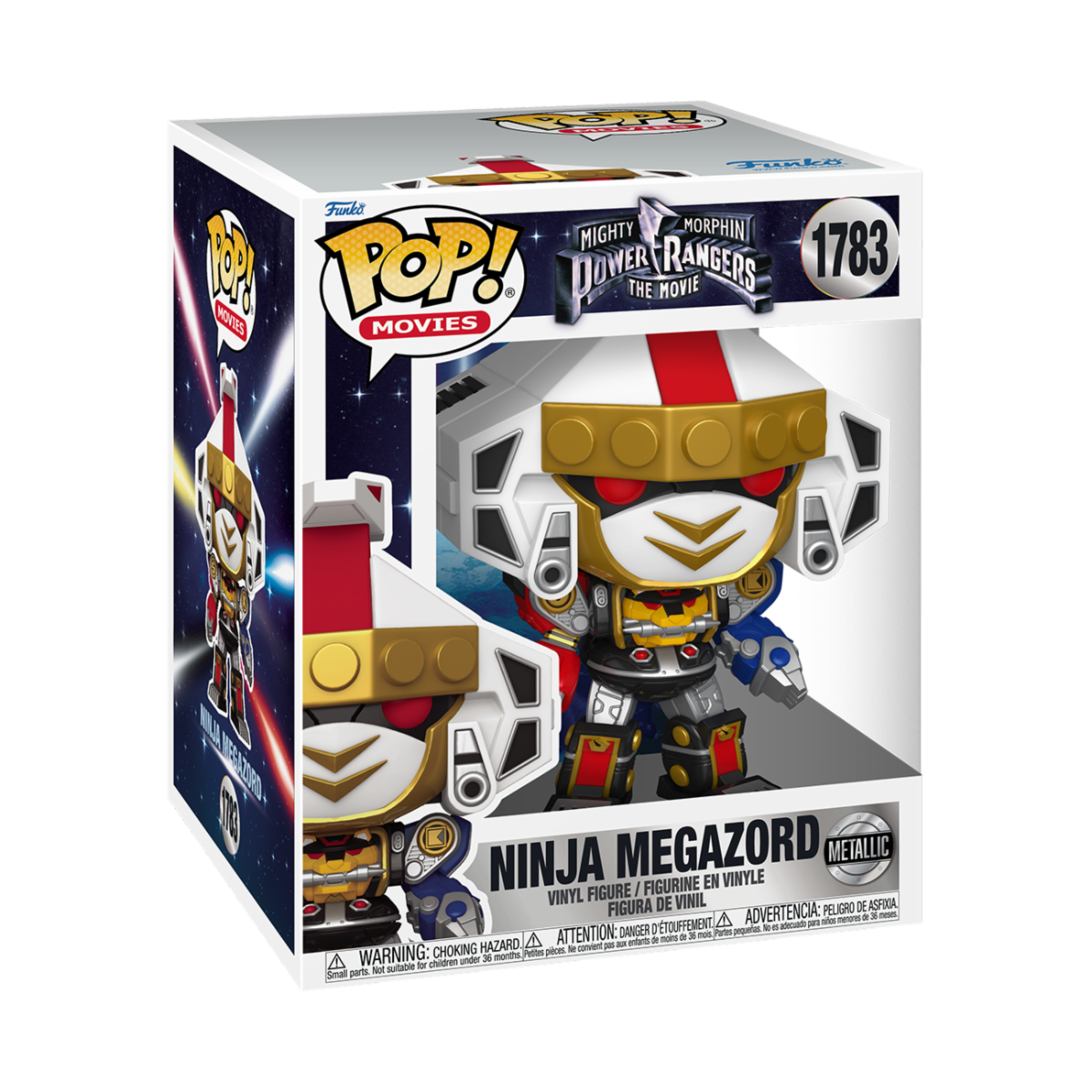 MIGHTY MORPHIN POWER RANGER: THE MOVIE - POP FUNKO SUPER VINYL FIGURE 1783 NINJA MEGAZORD(MT) 15CM