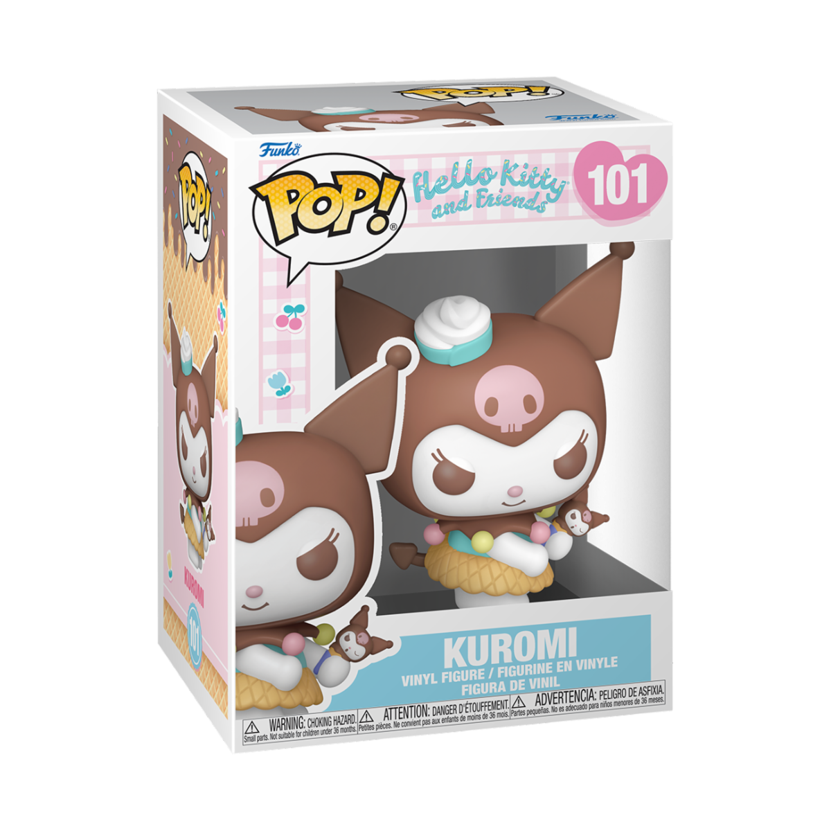 HELLO KITTY (ICE CREAM) - POP FUNKO VINYL FIGURE 101 KUROMI 9CM