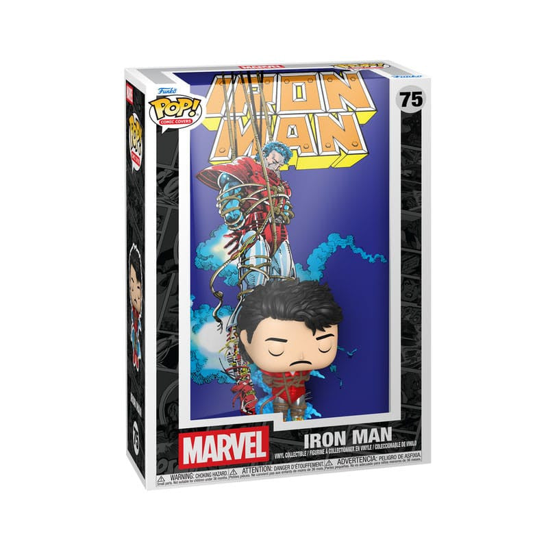 MARVEL: IRON MAN - POP FUNKO COMIC COVERS VINYL FIGURE 75 IRONMAN '68 9CM