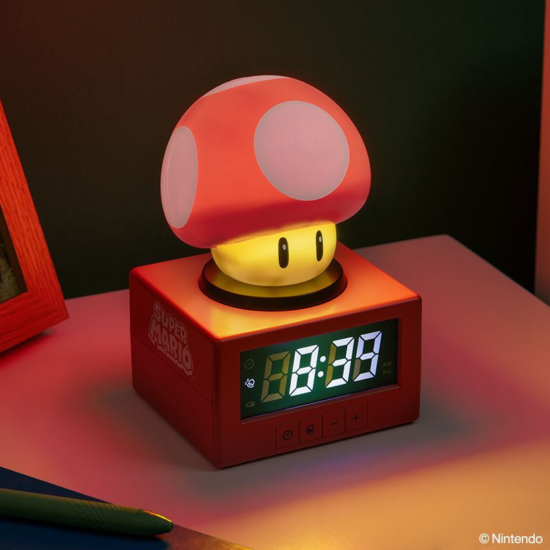 PP13124NN - SUPER MUSHROOM ICON ALARM CLOCK