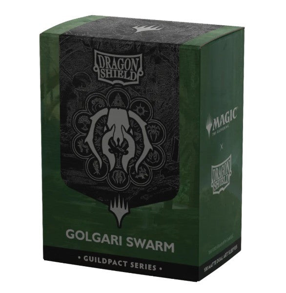 AT-16510 - 100 BUSTINE STANDARD - MATTE DUAL ART SLEEVES - GUILDPACK SERIES - GOLGARI SWARM
