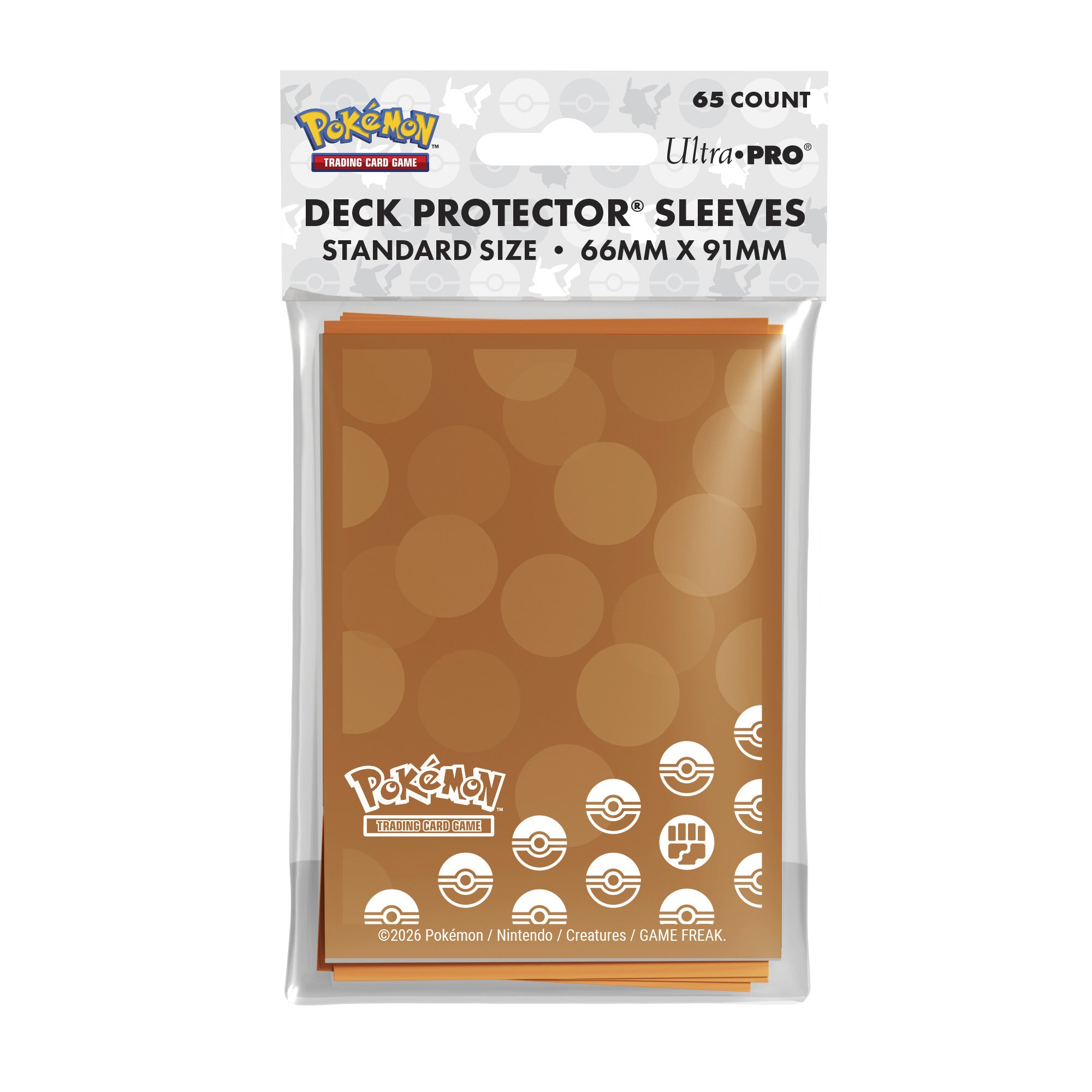 16747 - 65 DECK PROTECTOR SLEEVES - POKEMON - FIGHTING TYPE