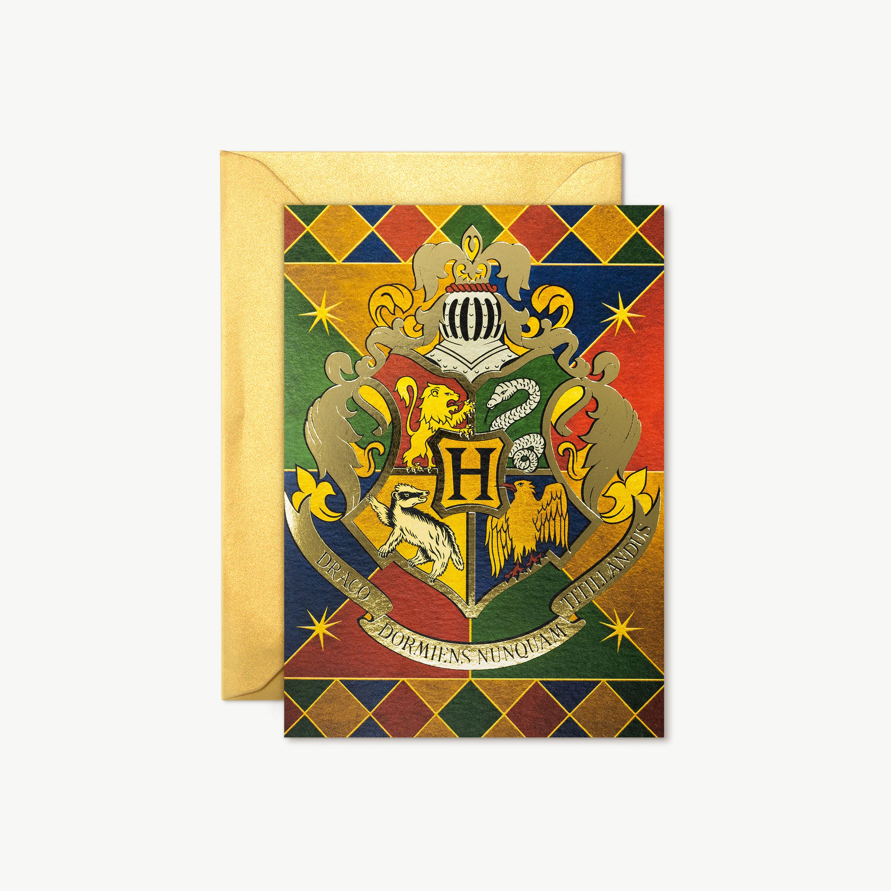 HPCARD31 - HARRY POTTER - HOGWARTS: SCHOOL CREST - NOTECARD