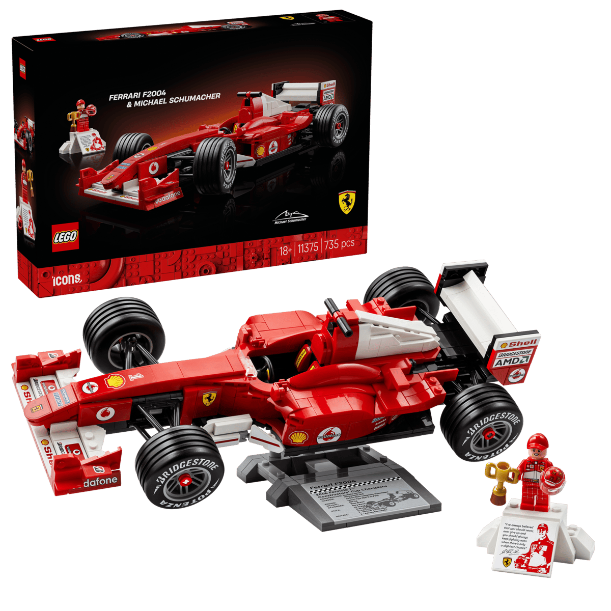 11375 - ICONS - FERRARI F2004 E MICHAEL SCHUMACHER