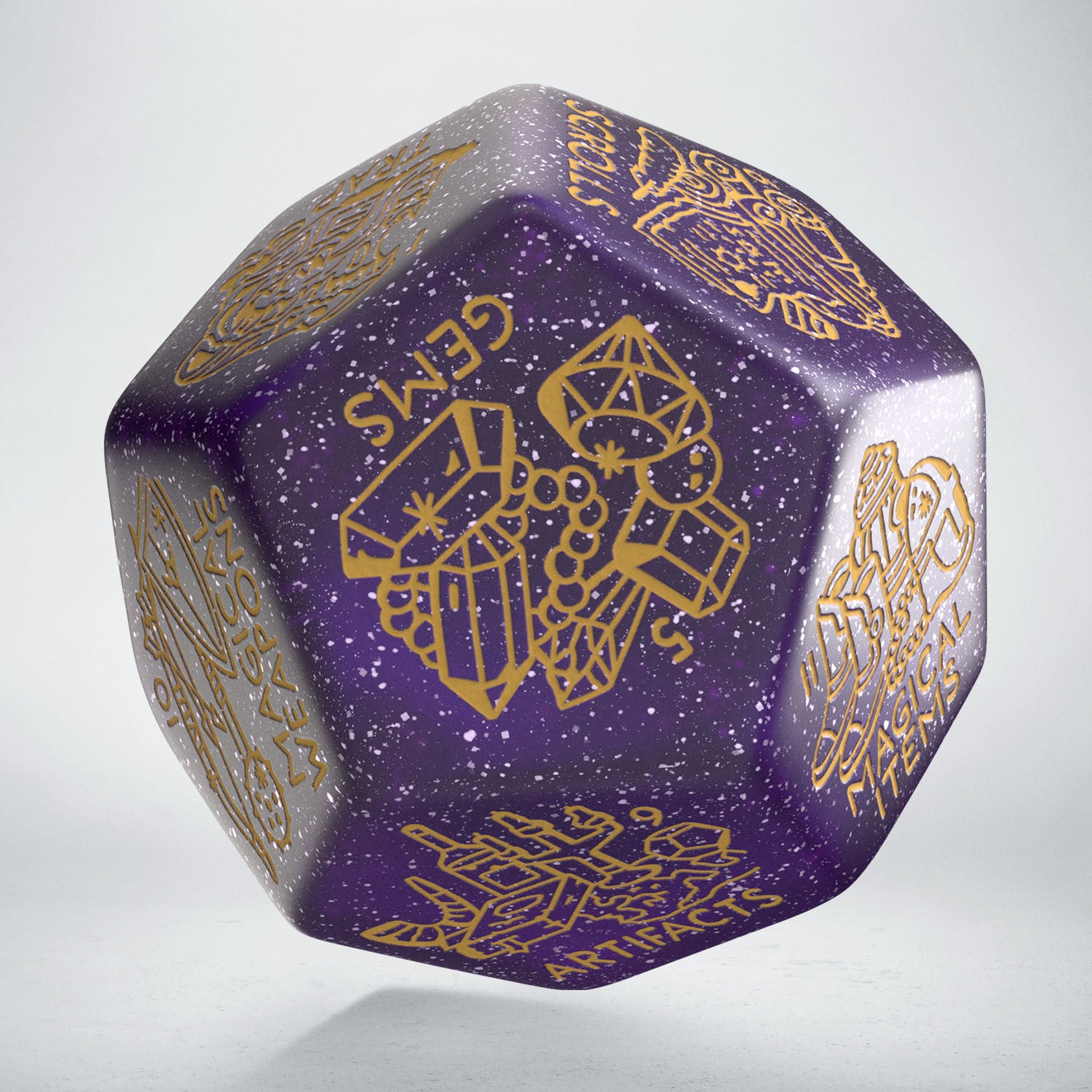 12VTRG02 - TREASURE GENERATOR DIE: SHIMMERING PURPLE&GOLD