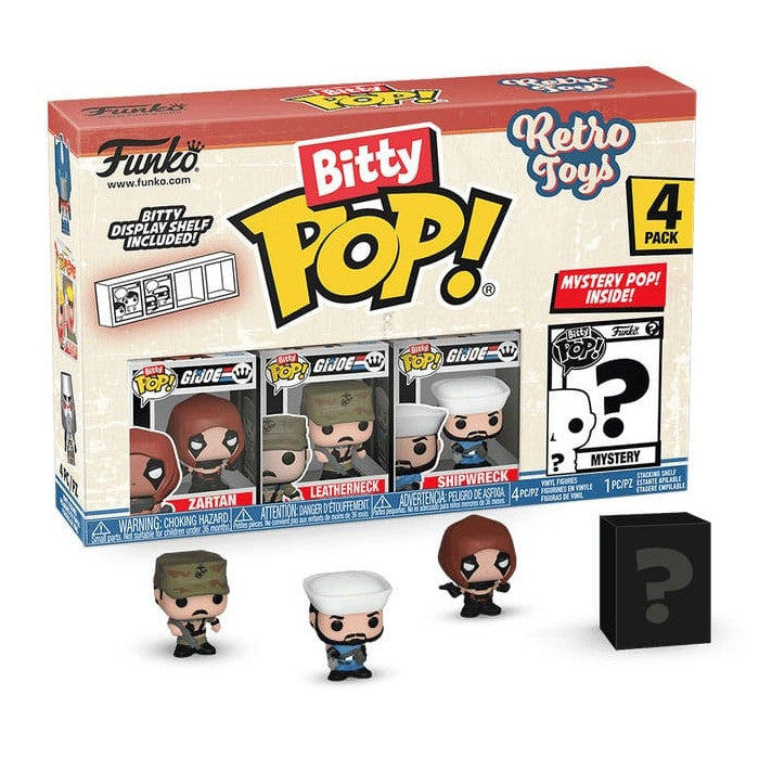 75448 - RETRO TOYS - FUNKO BITTY POP VINYL FIGURE - GI JOE (4PK)