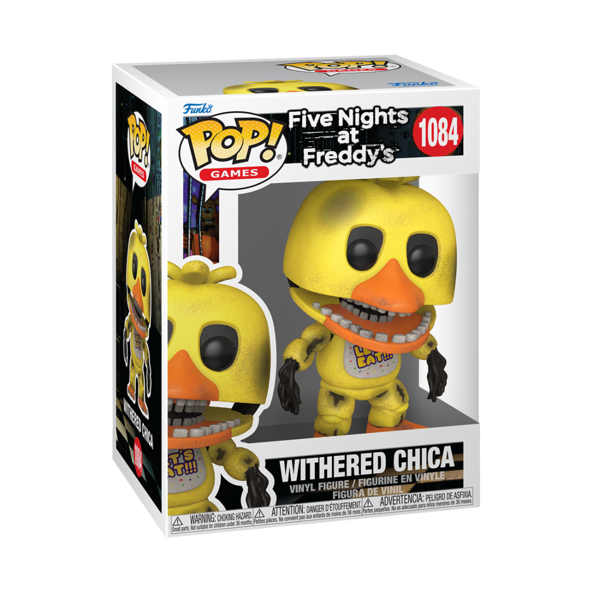 FIVE NIGHTS AT FREDDY'S - POP FUNKO VINYL FIGURE 1084 WITHERED CHICA 9CM