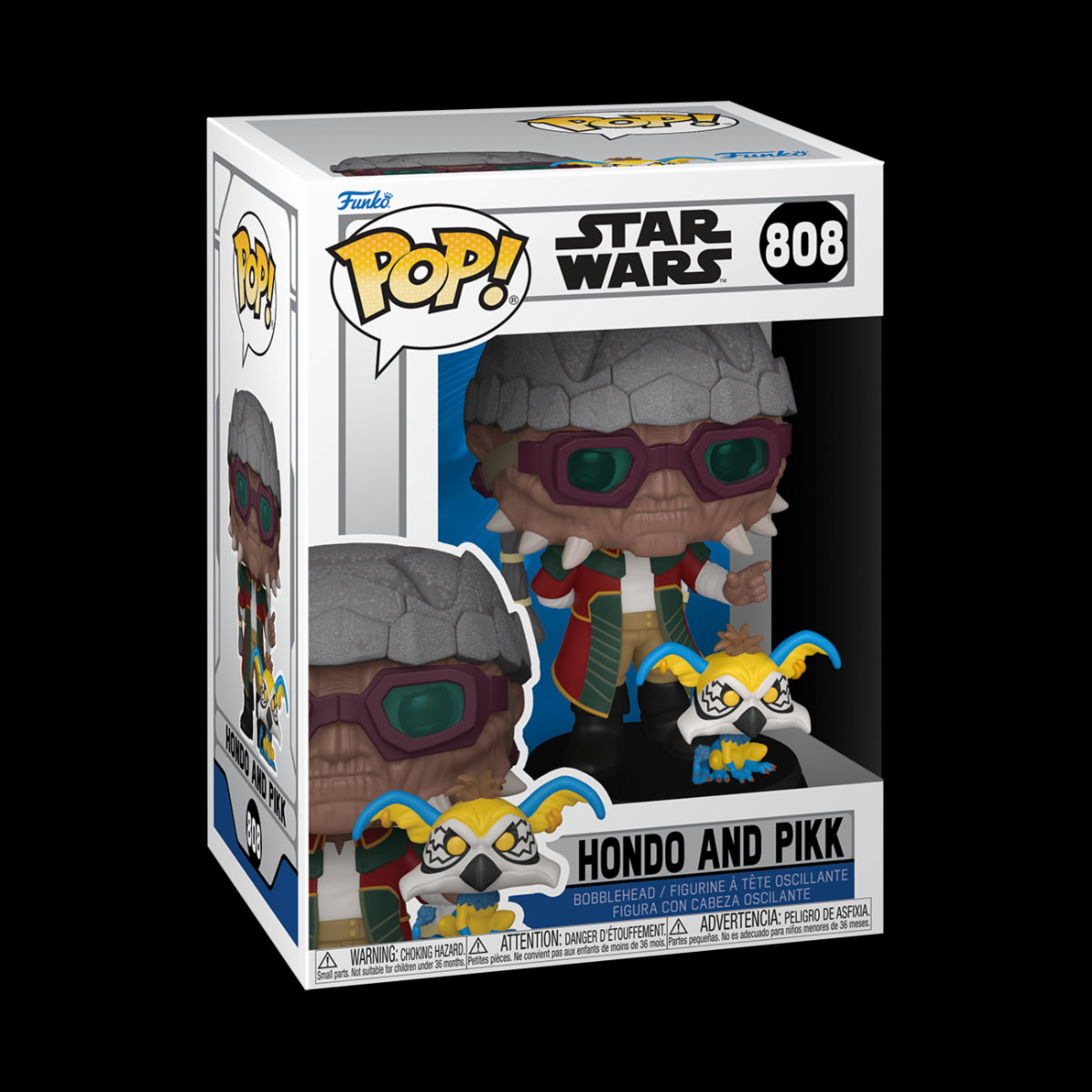 STAR WARS: THE CLONE WARS - POP FUNKO VINYL FIGURE 808 HONDO AND PIKK 9CM