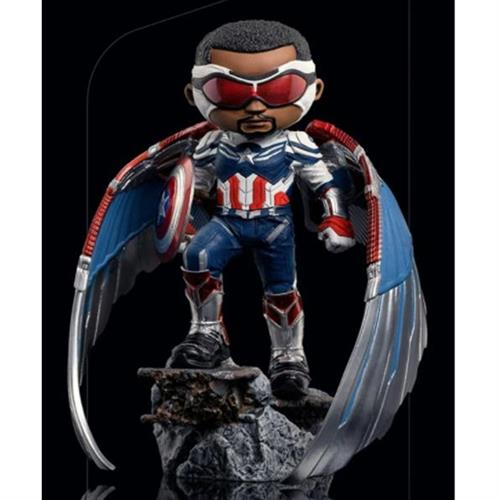 MARVEL: CAPTAIN AMERICA THE FALCON AND THE WINTER SOLDIER - MINICO FIGURE - CAPTAIN AMERICA SAM WILSON - STATUA 17CM