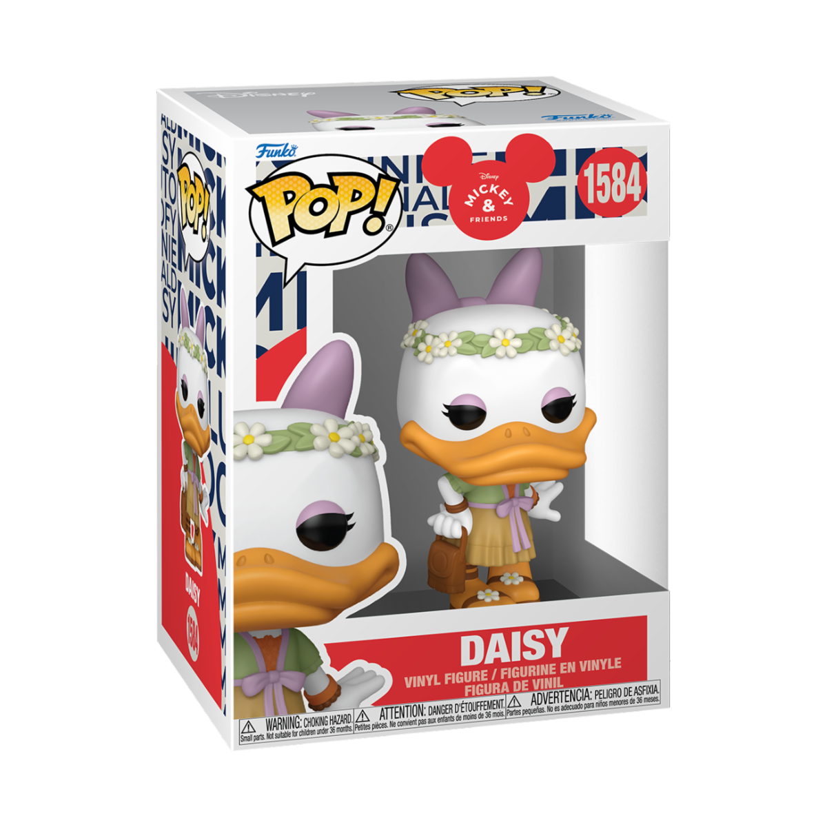 DISNEY: MICKEY MOUSE IN REAL LIFE - POP FUNKO VINYL FIGURE 1584 DAISY (FESTIVAL)? 9CM