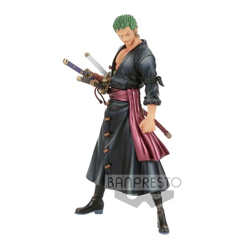18391 - ONE PIECE - DXF FIGURE - THE GRANDLINE SERIES - WANOKUNI VOL.1 - RORONOA ZORO - STATUA 12CM
