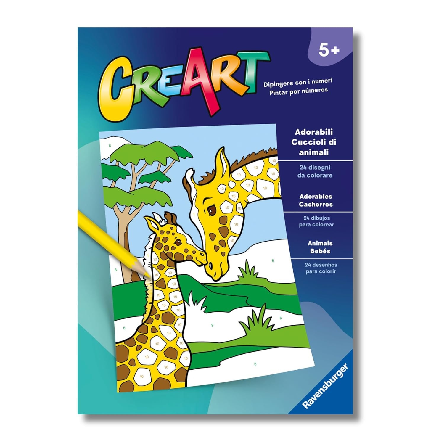 96002 - CREART: LIBRO DA COLORARE - ADORABILI CUCCIOLI DI ANIMALI