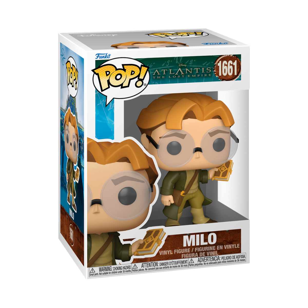 DISNEY: ATLANTIS THE LOST KINGDOM - POP FUNKO VINYL FIGURE 1661 MILO 9CM