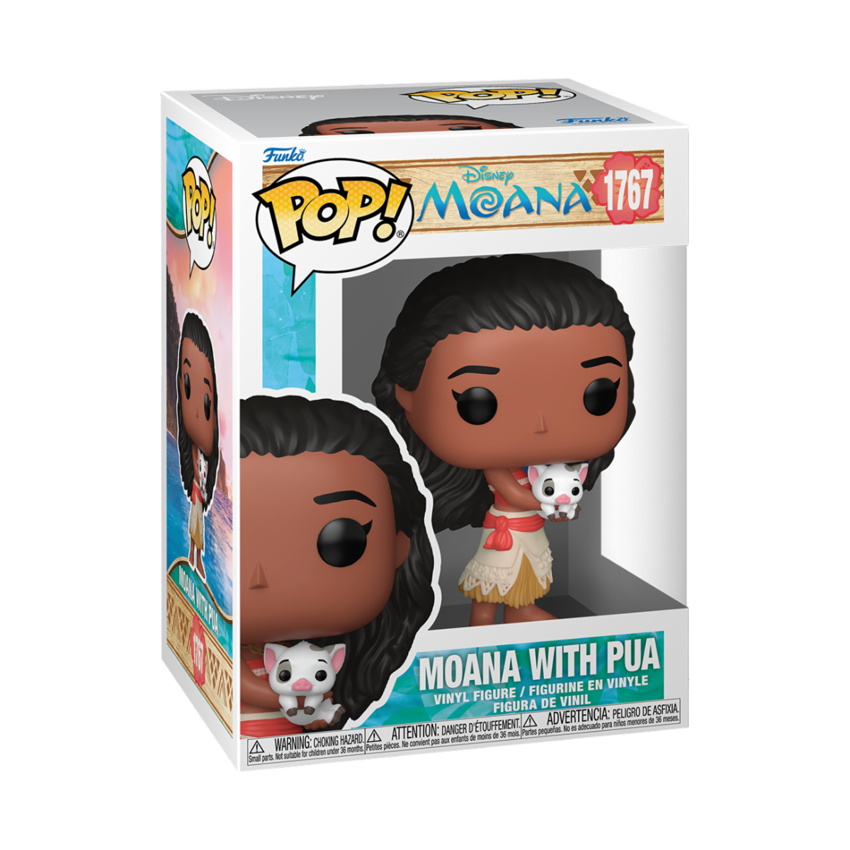 DISNEY: MOANA (OCEANIA) S3 - POP FUNKO VINYL FIGURE 1767 MOANA WITH PUA 9CM