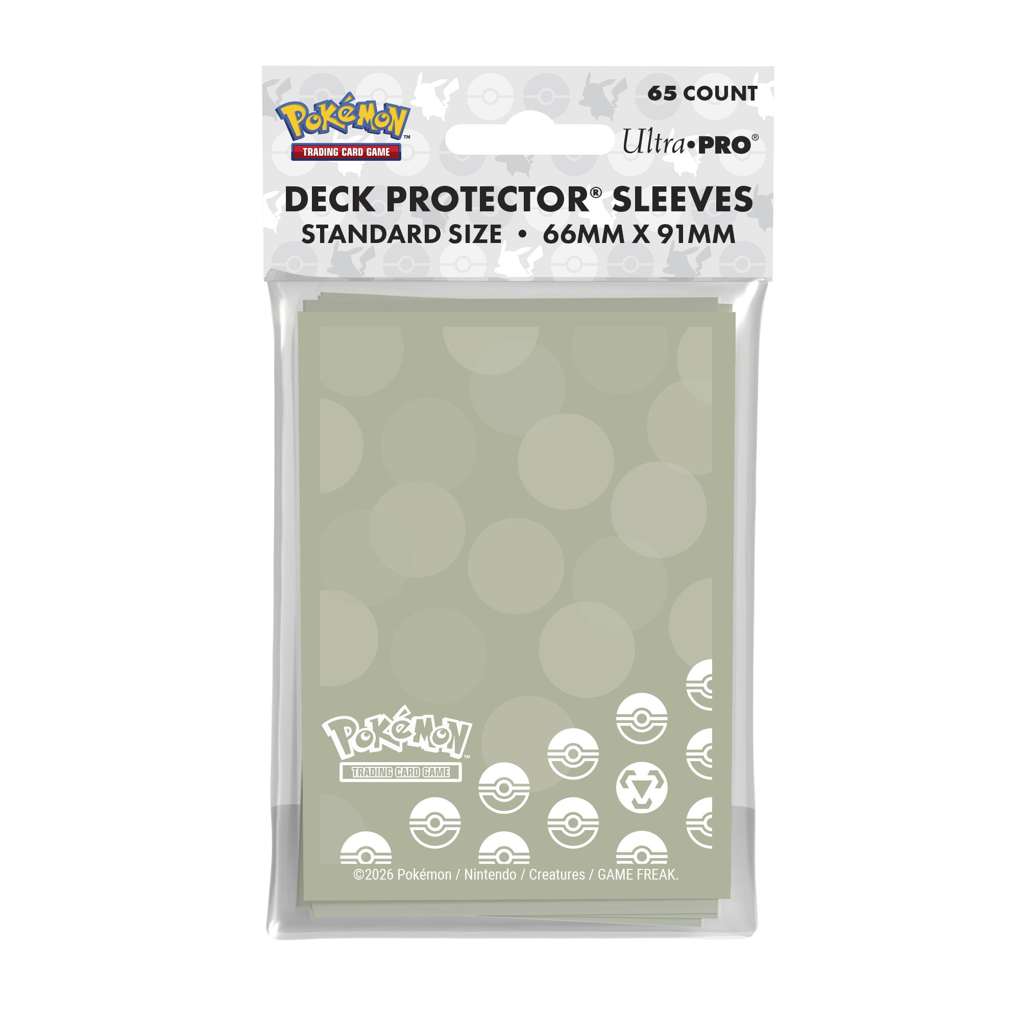 16749 - 65 DECK PROTECTOR SLEEVES - POKEMON - METAL TYPE