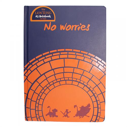 NBA5DC06 - DISNEY CLASSIC - A5 NOTEBOOK - THE LION KING (NO WORRIES)