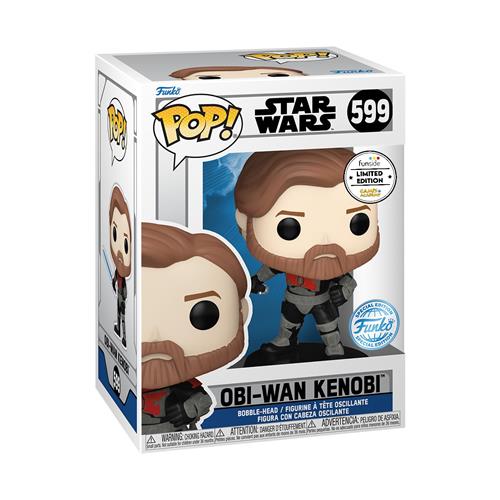 STAR WARS: CLONE WARS - POP FUNKO VINYL FIGURE 599 OBI-WAN KENOBI 9CM CARTOOMICS 2023 EXCL