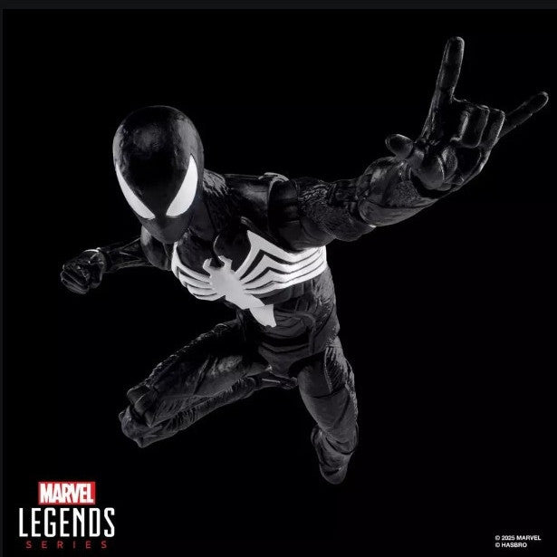 MARVEL LEGENDS - GAME-VERSE - SPIDER-MAN 2 - PETER PARKER CON TUTA NERA - ACTION FIGURE 15CM
