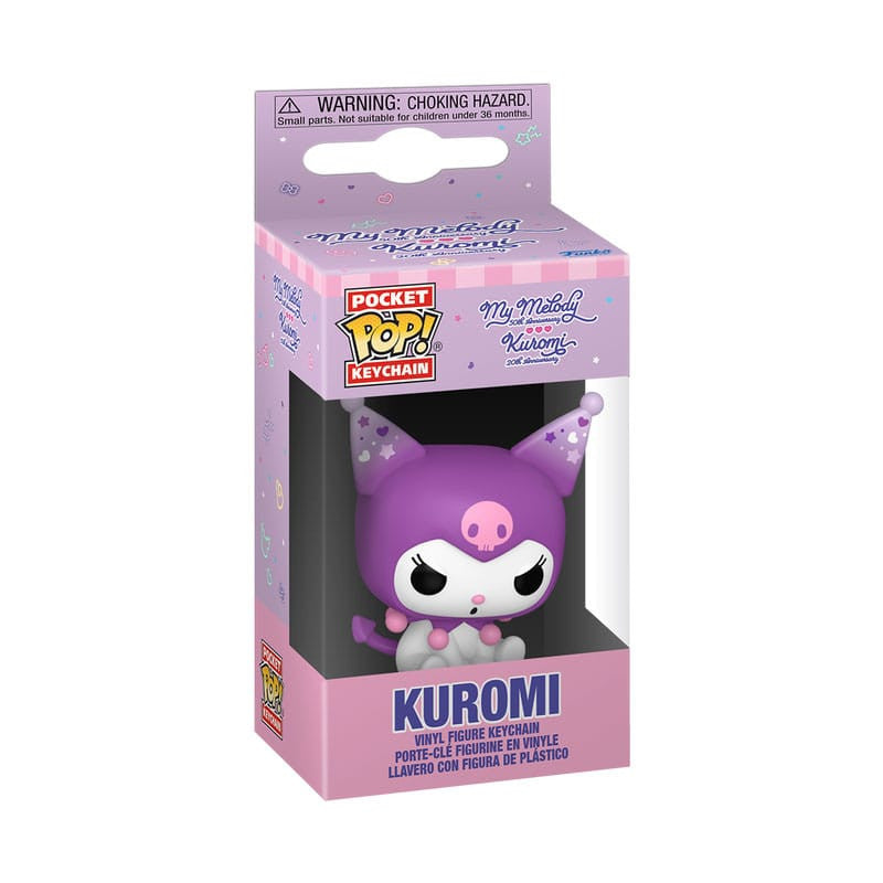 SANRIO: KUROMI 20TH ANNIVERSARY - KEYCHAIN -  KUROMI 4CM - 0