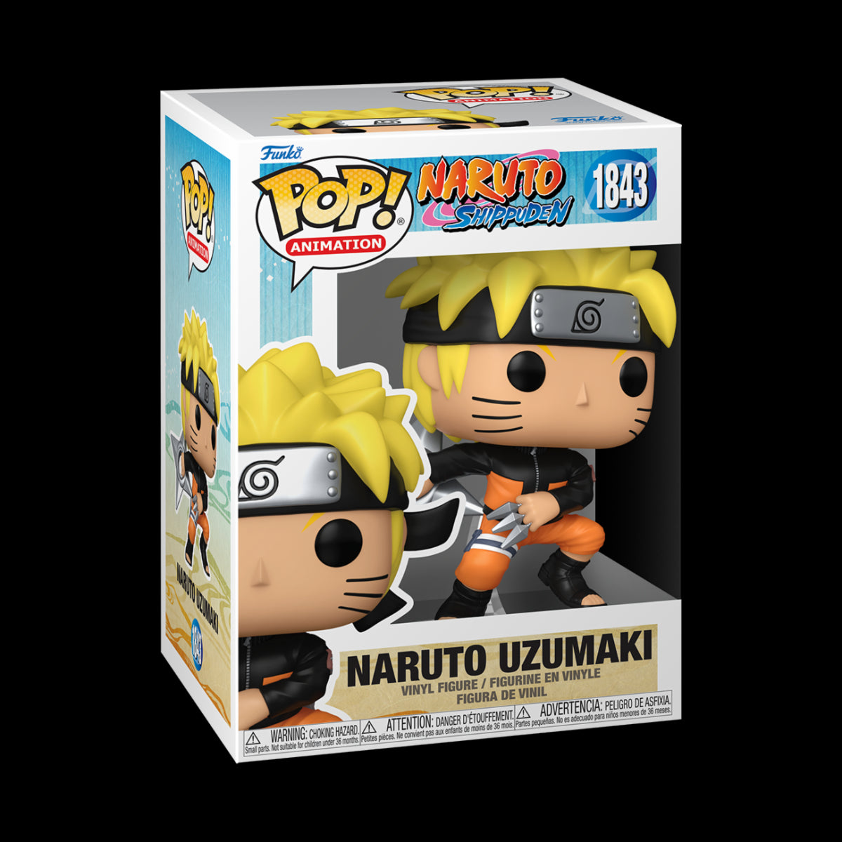NARUTO SHIPPUDEN - POP FUNKO VINYL FIGURE 1843 NARUTO (SHRKN) REGULAR 9CM