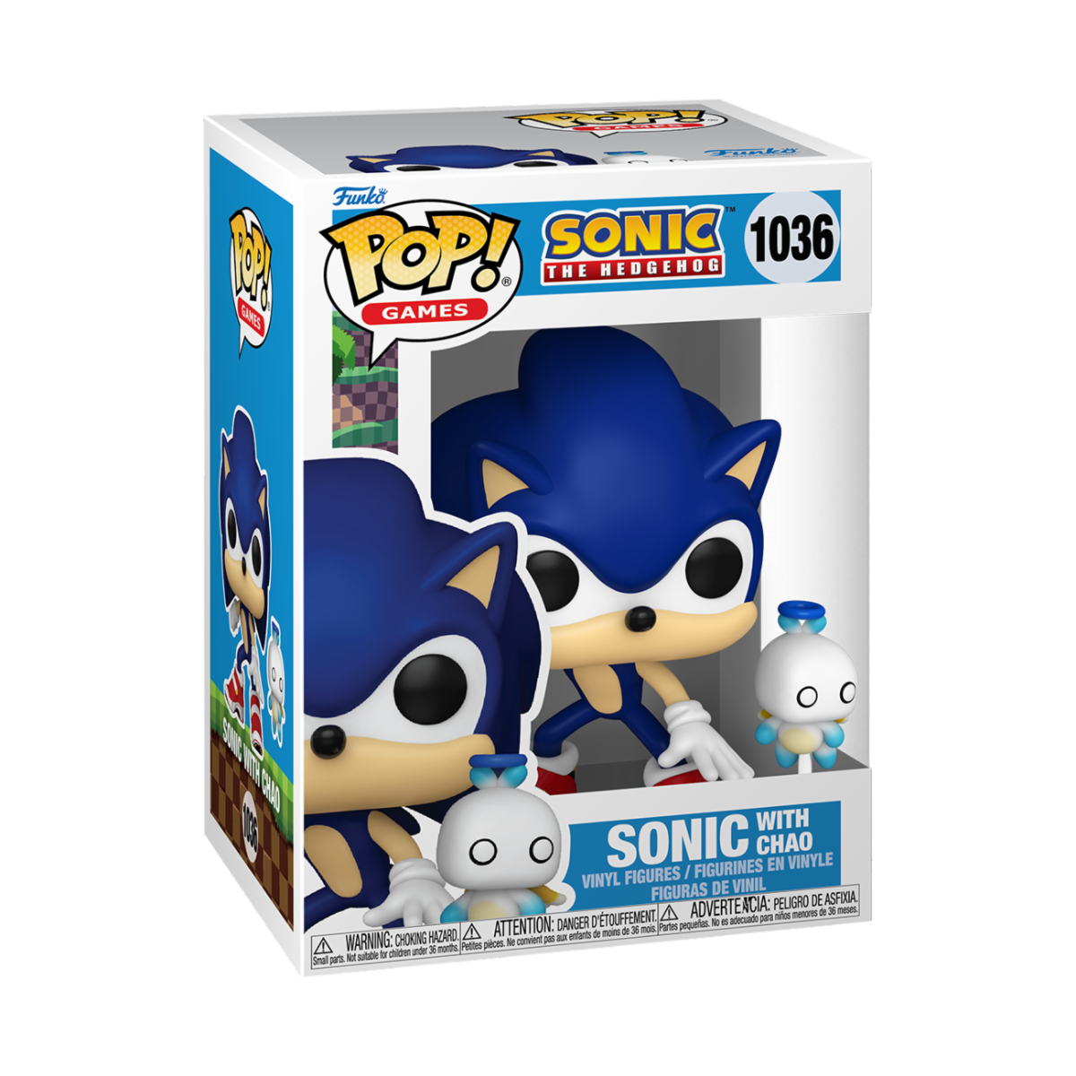 SONIC THE HEDGEHOG - POP & BUDDY FUNKO VINYL FIGURE 1036 SONIC W/ HERO CHAO 9CM