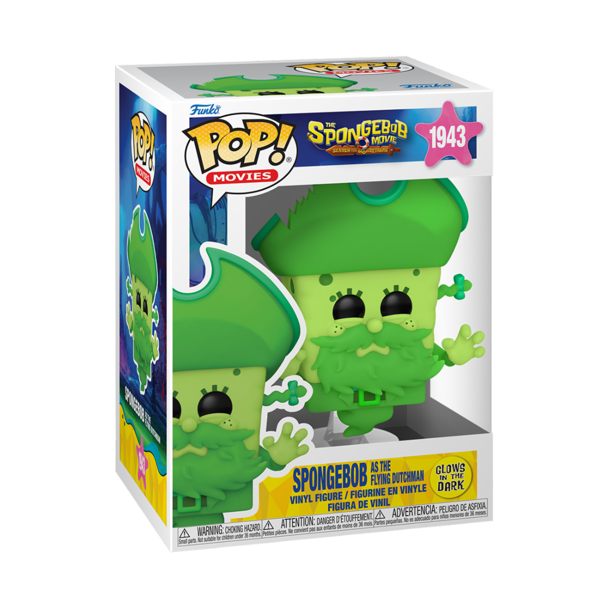 SPONGEBOB - POP FUNKO VINYL FIGURE 1943 SPONGEBOB AS THE FLYING DUTCHMAN 9CM
