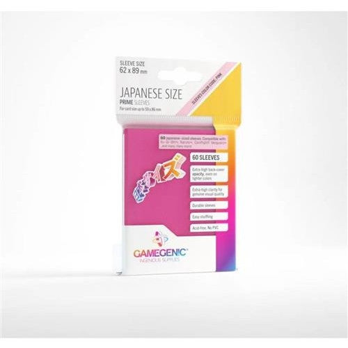 GGS10125ML - 60 JAPANESE SIZE PRIME SLEEVES - PINK