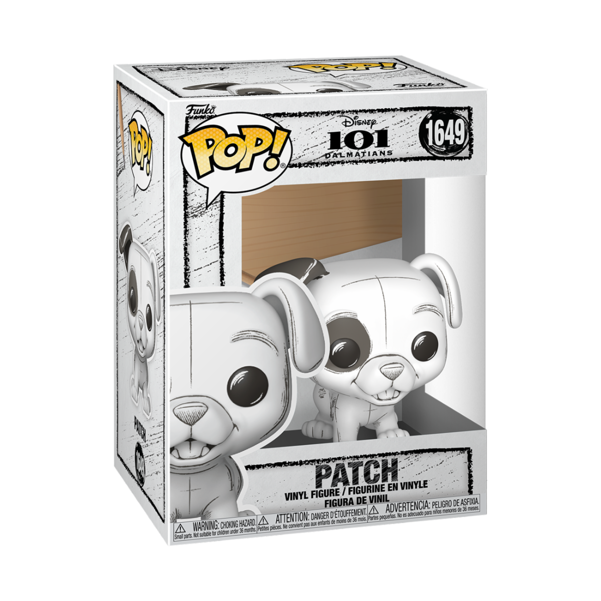 DISNEY - POP FUNKO VINYL FIGURE 1649 PATCH (SKETCHED) 9CM