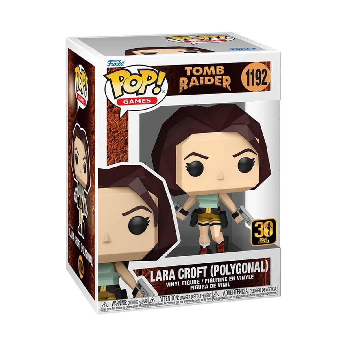 TOMB RAIDER - POP FUNKO VINYL FIGURE 1192 LARA CROFT (POLYGONAL) 9CM