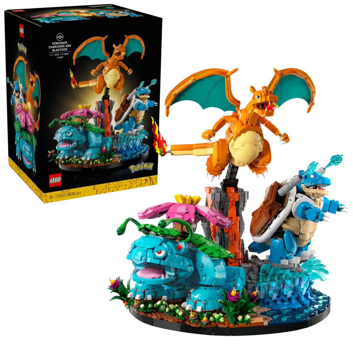 72153 - POKEMON - VENUSAUR, CHARIZARD E BLASTOISE