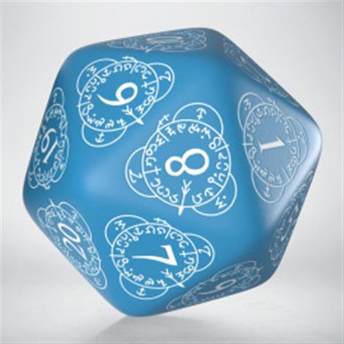 20LEV06 - DADO D20 LEVEL COUNTER BLUE & WHITE
