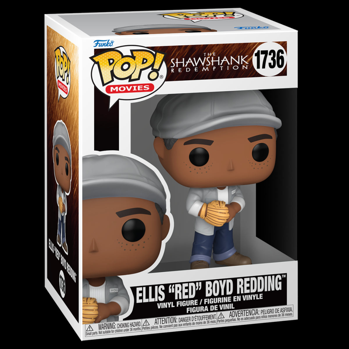 THE SHAWSHANK REDEMPTION - POP FUNKO VINYL FIGURE 1736 ELLIS 'RED' BOYD REDDING 9CM