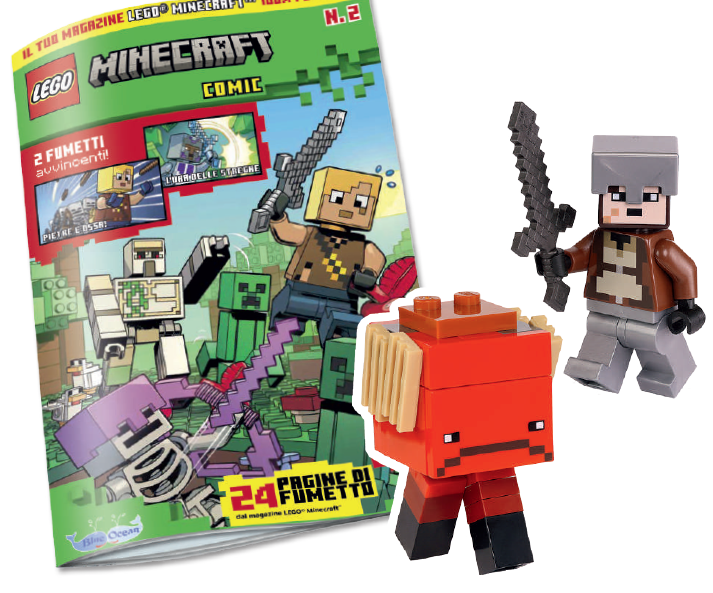 LEGO MINECRAFT N.2 - GIOCO LEGO: STRIDER + EROE NETHER