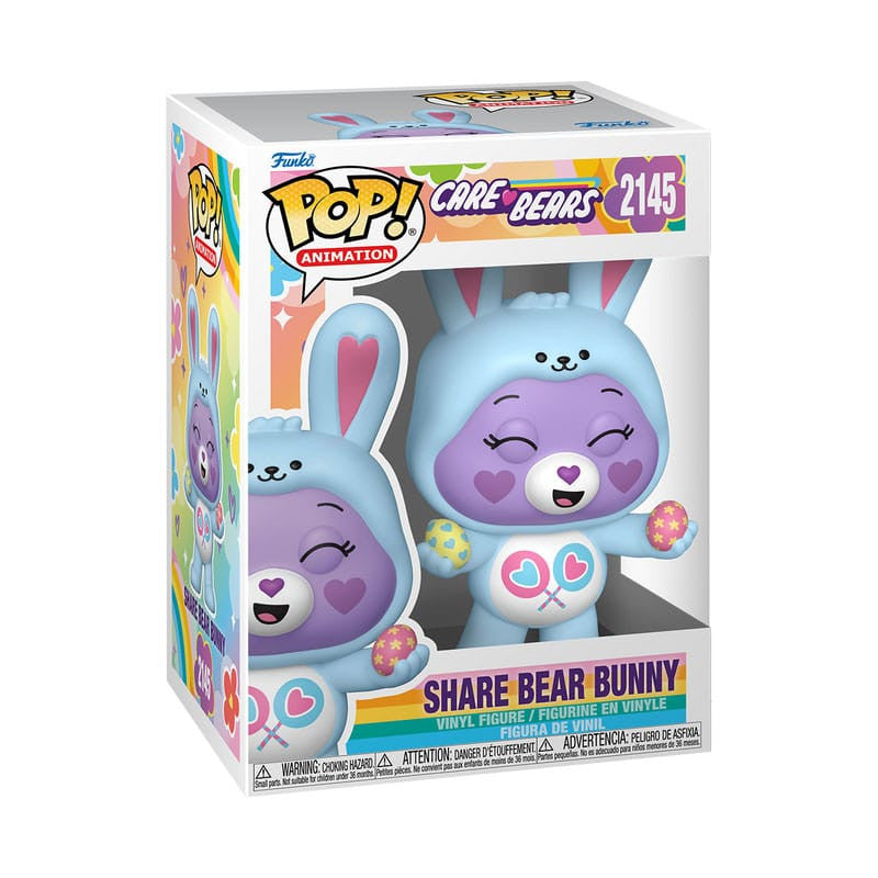 CARE BEARS - POP FUNKO VINYL FIGURE 2145 SHARE BEAR BUNNY 9CM