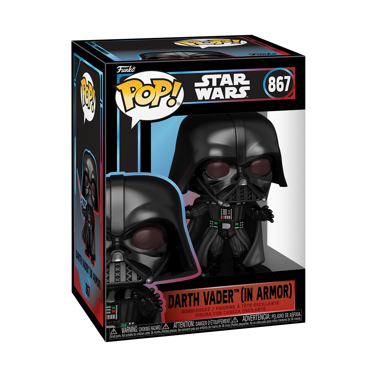 STAR WARS S11 - POP FUNKO VINYL FIGURE 867 DARTH VADER (IN ARMOR) 9CM