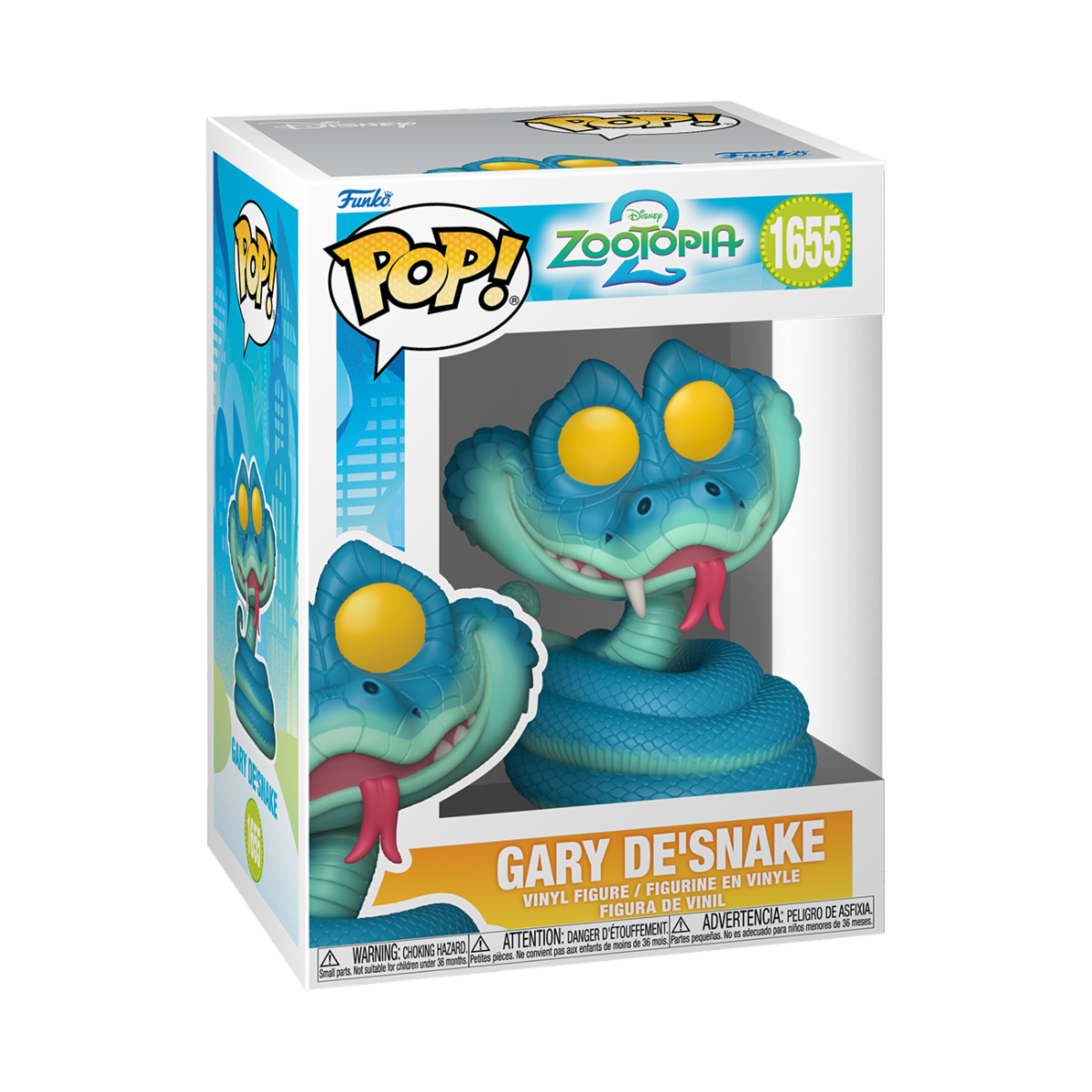 ZOOTOPIA 2 - POP FUNKO VINYL FIGURE 1655 GARY DE'SNAKE 9CM
