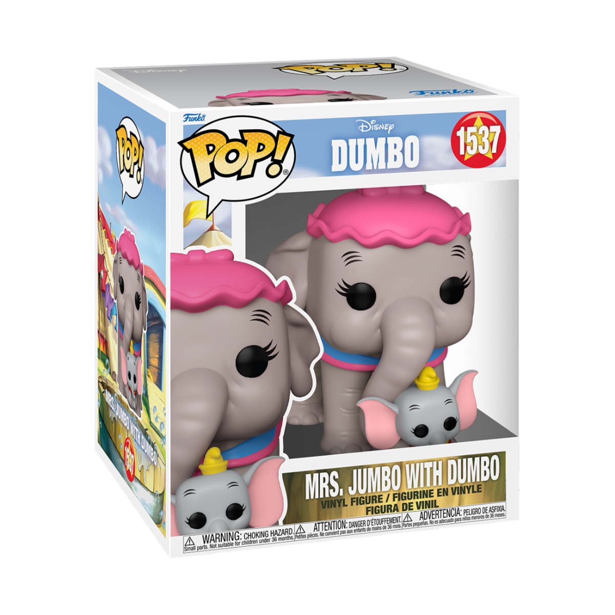 DISNEY: DUMBO - POP FUNKO SUPER VINYL FIGURE 1537 MRS. JUMBO 15CM