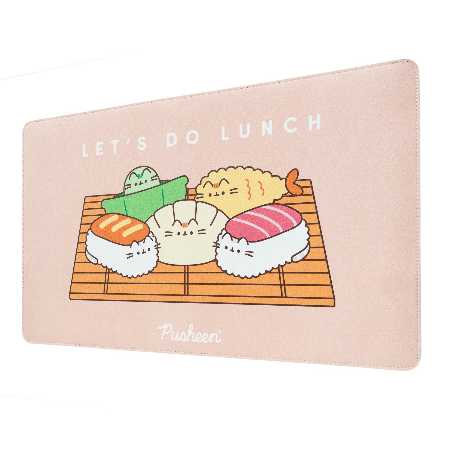 MGGEPU06 - PUSHEEN SUSHI ROLL - TAPPETINO PER MOUSE IN PELLE VEGANA
