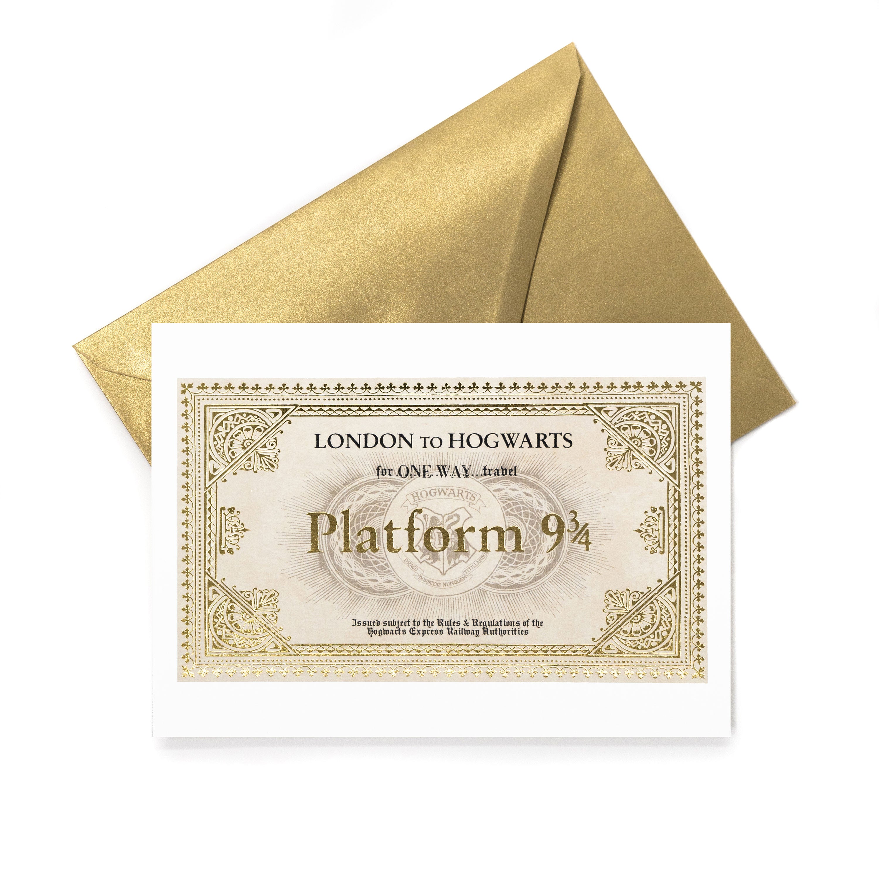 HPCARD29 - HARRY POTTER - HOGWARTS EXPRESS TICKET - NOTECARD