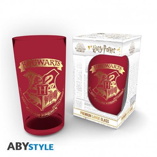 GLH0083 - HARRY POTTER - BICCHIERE 400ML - EMBLEM