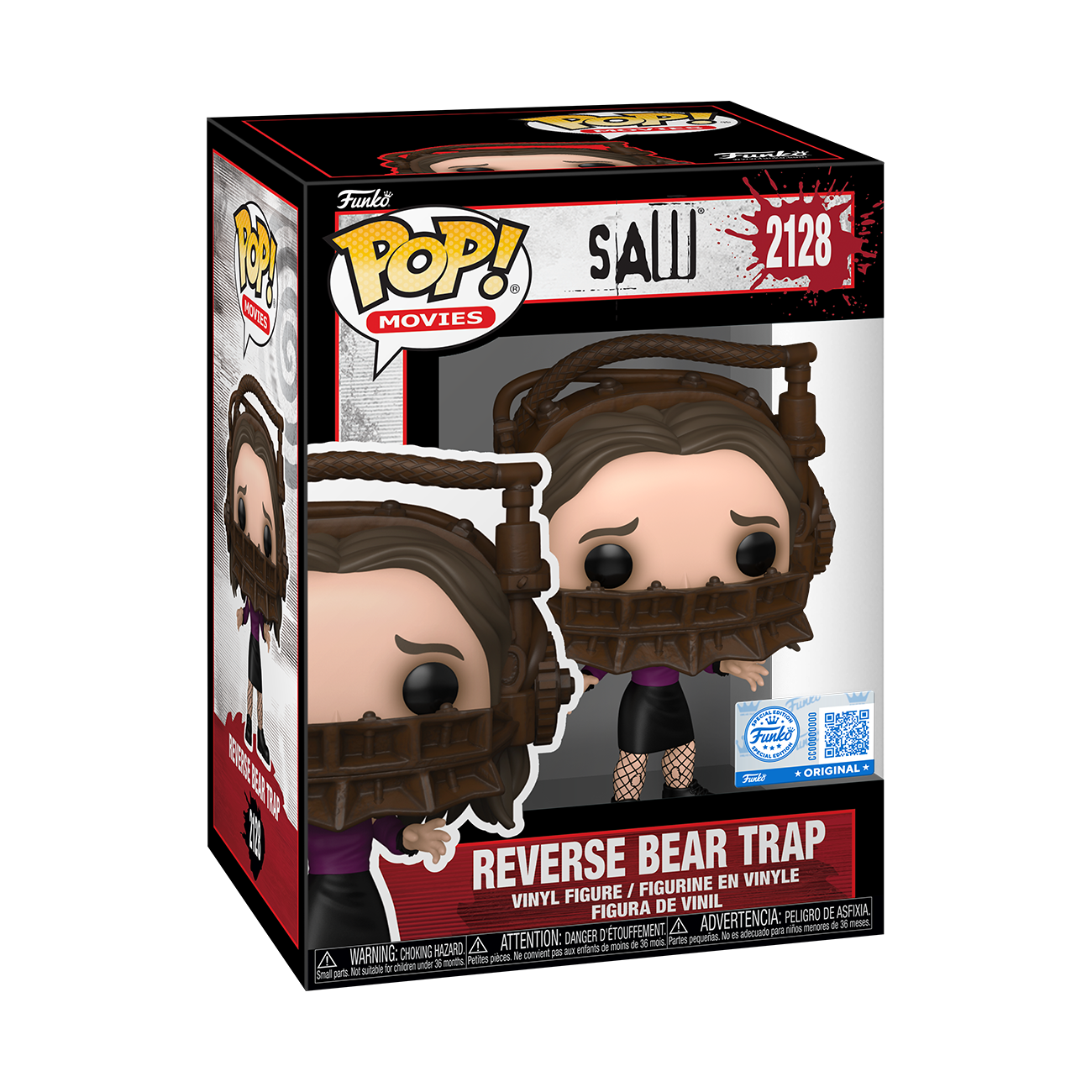 MOVIES - POP FUNKO VINYL FIGURE - SAW REVERSE BEAR TRAP 5 9CM FUNSIDE EXCL