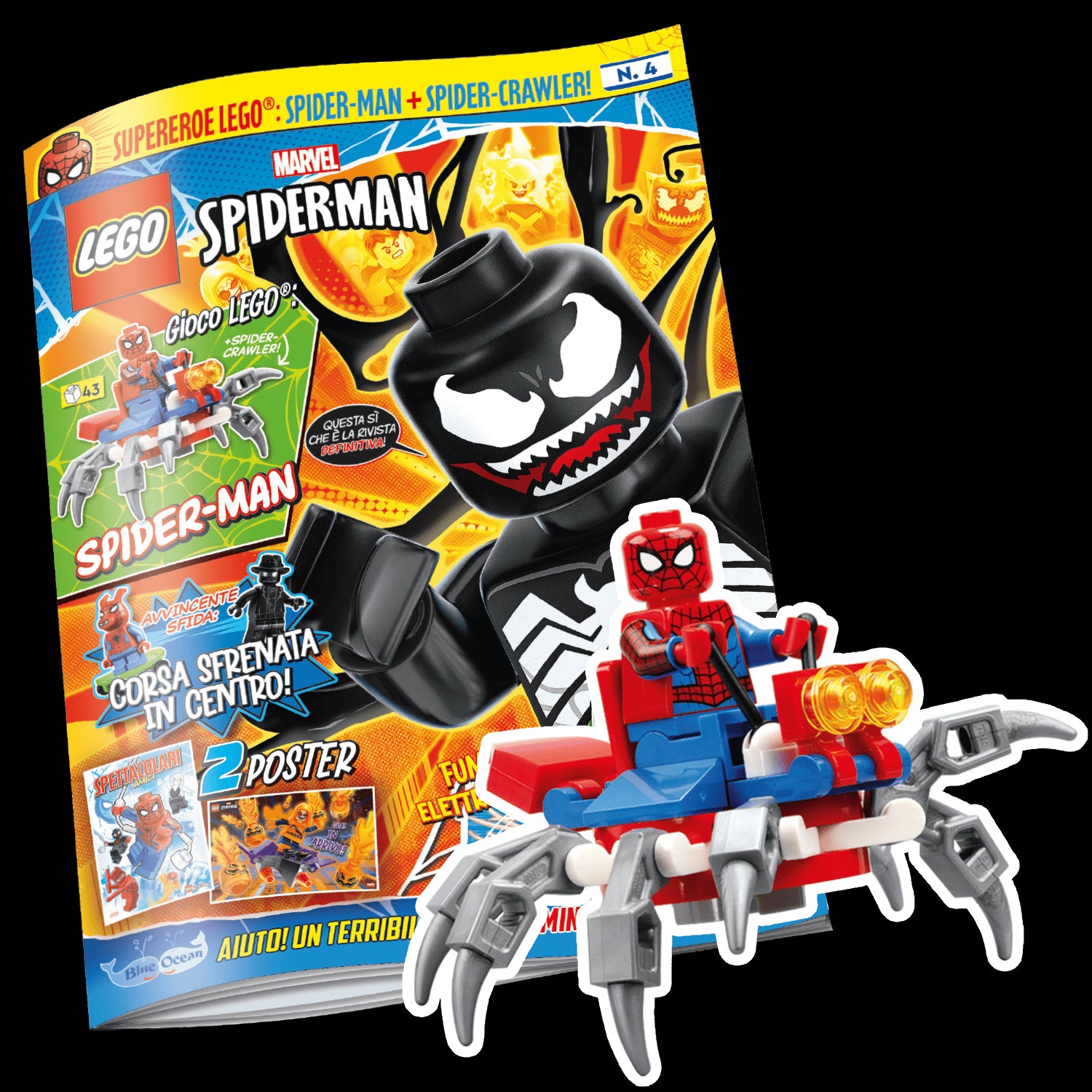 LEGO SPIDER-MAN N.4 - SPIDER-MAN + SPIDER-CRAWLER