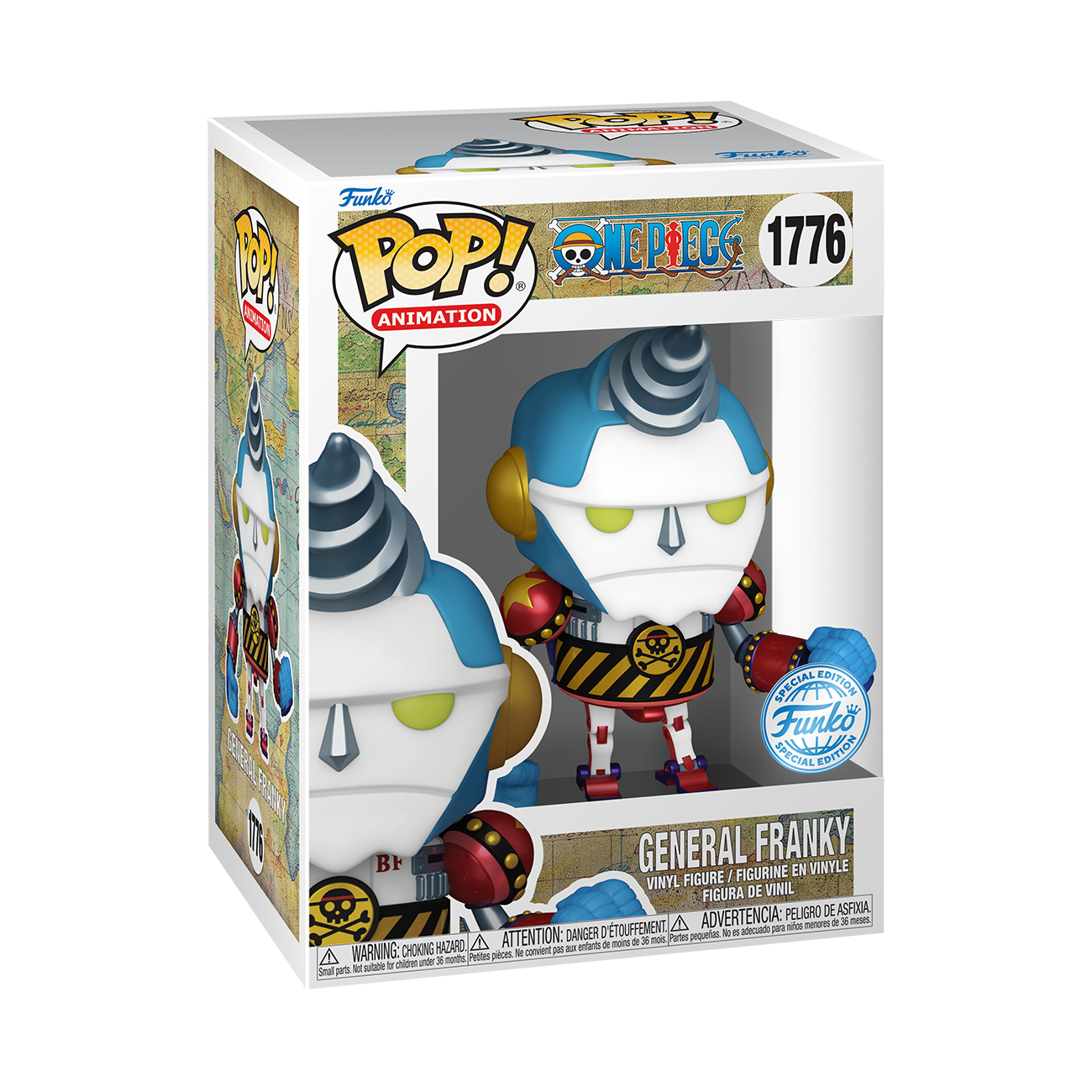 ONE PIECE - POP FUNKO VINYL FIGURE - GENERAL FRANKY 1176 REGULAR 9CM CARTOOMICS 2024EXCL
