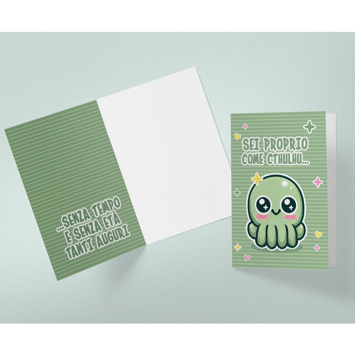 BIGLIETTO AUGURI - BA20 - COME CTHULHU