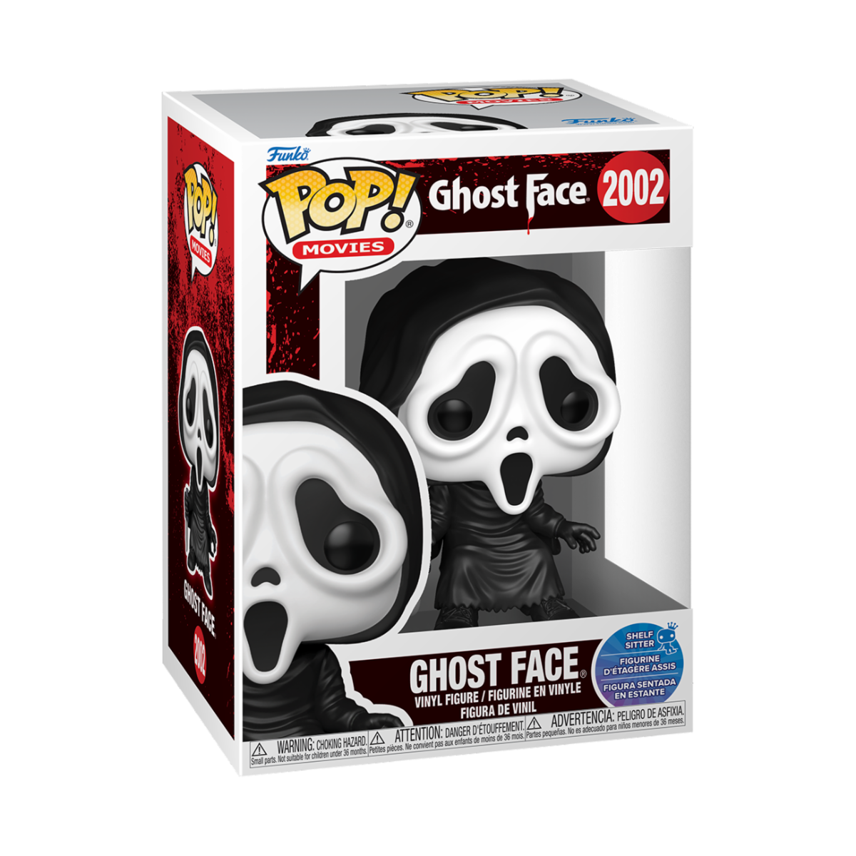 GHOST FACE - POP FUNKO VINYL FIGURE 2002 GHOST FACE (SIT) 9CM