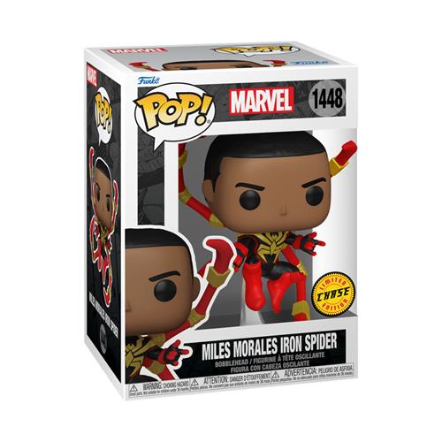 MARVEL: SPIDER-MAN - POP FUNKO VINYL FIGURE 1448 MILES MORALES IRON SPIDER CHASE 9CM
