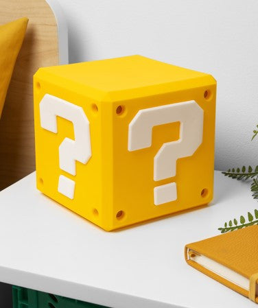 PP15789NN - SUPER MARIO - QUESTION BLOCK SQUISHYGLO LIGHT RECHARGEABLE