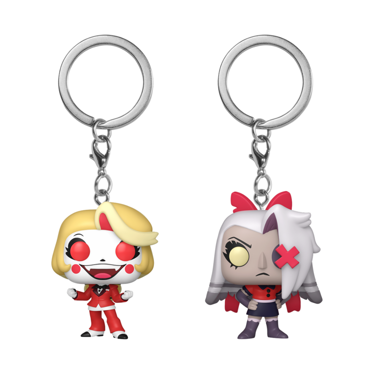 HAZBIN HOTEL - KEYCHAIN 2-PACK - CHARLIE & VAGGIE 2PK 4CM